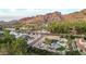 Stunning aerial view showcasing the home's location and mountain backdrop at 4633 N 49Th Pl, Phoenix, AZ 85018