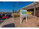 Rochester Place community sign with contact information at 4622 E Flower Ave, Mesa, AZ 85206