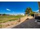 Backyard patio with golf course view at 650 N Hawes Rd # 2827, Mesa, AZ 85207