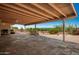 Covered patio with tile flooring and desert views at 1218 W Mountain View Dr, Mesa, AZ 85201