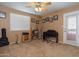 Music-themed bedroom with piano, guitar, and window at 753 E Mountain Sky Ave, Phoenix, AZ 85048