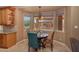Charming breakfast nook with view of the backyard pool and mountains at 753 E Mountain Sky Ave, Phoenix, AZ 85048