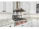 Modern gas cooktop and stainless steel range hood at 8170 E Golden Spur Ln, Carefree, AZ 85377