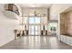 Bright living room with high ceilings, fireplace and access to backyard at 8170 E Golden Spur Ln, Carefree, AZ 85377