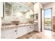 Luxurious bathroom with double vanity and glass shower at 8170 E Golden Spur Ln, Carefree, AZ 85377