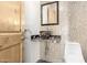 Elegant bathroom with vessel sink and mosaic tile at 8170 E Golden Spur Ln, Carefree, AZ 85377