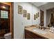 Modern bathroom with a clean vanity and walk-in shower at 36975 N Mirabel Club Dr, Scottsdale, AZ 85262