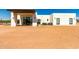 Modern home with covered patio and desert landscaping at 23008 E Galveston St, Mesa, AZ 85212