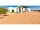 Modern house with a covered entryway and artificial turf at 23008 E Galveston St, Mesa, AZ 85212