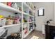 Well-stocked pantry with ample shelving for storage at 23008 E Galveston St, Mesa, AZ 85212