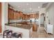 Gourmet kitchen with granite countertops and wood cabinets at 3660 S Golden Eye Ln, Gold Canyon, AZ 85118