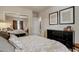 Bright bedroom with mirrored closet and decorative art at 3660 S Golden Eye Ln, Gold Canyon, AZ 85118