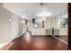 Bright dining area with hardwood floors and built-in shelving at 1601 W Sunnyside Dr # 154, Phoenix, AZ 85029