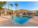 Community pool area with mountain views at 1601 W Sunnyside Dr # 154, Phoenix, AZ 85029