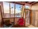 Private patio with community pool view at 1601 W Sunnyside Dr # 154, Phoenix, AZ 85029