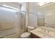 Bathroom with bathtub, shower, toilet and wood vanity at 19051 N Aztec Point Dr, Surprise, AZ 85387