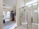 Bathroom featuring a large shower and a view of the bedroom at 17865 W Spencer Dr, Surprise, AZ 85374