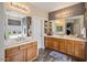 Double vanity bathroom with soaking tub and shower at 35202 N 30Th Dr, Phoenix, AZ 85086