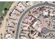 Aerial view showing home location and neighborhood at 19973 N Half Moon Dr, Surprise, AZ 85374