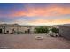 Brick patio with mountain views and a sunset at 12641 N 18Th Pl, Phoenix, AZ 85022