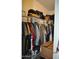 Well-organized closet with ample hanging space and shelving at 8500 E Southern Ave # 586, Mesa, AZ 85209