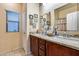 Bathroom with double sinks, granite countertops at 16449 W Shangri La Rd, Surprise, AZ 85388