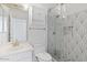 Modern bathroom with updated shower and fixtures at 580 N Benson Ln, Chandler, AZ 85224