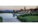 Enjoy scenic mountain views from this luxurious pool and patio area at 11179 E Honda Bow Rd, Scottsdale, AZ 85262