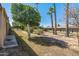 Landscaped backyard with mature trees and desert landscaping at 12620 W Parkwood Dr, Sun City West, AZ 85375