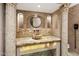 Elegant bathroom with onyx sink and stone details at 5400 E Valle Vista Rd # 6, Phoenix, AZ 85018