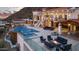 Expansive backyard oasis with a large pool, spa, and fire pit at 5400 E Valle Vista Rd # 6, Phoenix, AZ 85018
