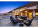 Backyard patio with fire pit and seating area at 5400 E Valle Vista Rd # 6, Phoenix, AZ 85018