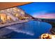 Luxury infinity pool and waterfall feature at 5400 E Valle Vista Rd # 6, Phoenix, AZ 85018