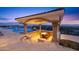 Covered patio with seating area and city views at 5400 E Valle Vista Rd # 6, Phoenix, AZ 85018