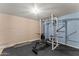 Basement with home gym and weight equipment at 1910 W Roderick Ln, Wickenburg, AZ 85390