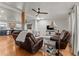 Bright living room with hardwood floors and comfortable seating at 1910 W Roderick Ln, Wickenburg, AZ 85390