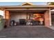 A covered carport or garage with storage items at 5534 W Tierra Buena Ln, Glendale, AZ 85306
