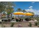 Outdoor seating area with fire pit and mountain views at 18203 E Paria Canyon Dr, Rio Verde, AZ 85263