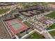 Aerial view of tennis and bocce ball courts at 18203 E Paria Canyon Dr, Rio Verde, AZ 85263