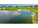 Picturesque pond with fountain in golf course at 34 N Agua Fria Ln, Casa Grande, AZ 85194