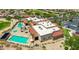 Community clubhouse with pool, spa, and parking at 34 N Agua Fria Ln, Casa Grande, AZ 85194