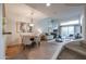 Open concept dining area with a round table and chairs near the staircase at 9065 E Gary Rd # 147, Scottsdale, AZ 85260