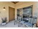 Private patio with seating, perfect for relaxing outdoors at 16308 E Arrow Dr # 111, Fountain Hills, AZ 85268