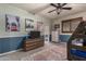 Bedroom with a dresser, bunk beds and ocean-themed decor at 14828 N 15Th Ave, Phoenix, AZ 85023