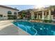 Resort-style pool and spa with a covered patio area at 14828 N 15Th Ave, Phoenix, AZ 85023