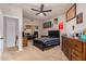 Cozy bedroom with a twin-size bed and mirrored closet doors at 14828 N 15Th Ave, Phoenix, AZ 85023