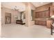 Main bedroom with attached office and large windows at 37295 N Boulder View Dr, Scottsdale, AZ 85262