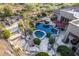Luxury home with pool, spa, and terraced landscaping at 37295 N Boulder View Dr, Scottsdale, AZ 85262