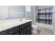 Bathroom with single vanity and shower/tub combo at 11235 E Pampa Ave, Mesa, AZ 85212