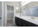 Bathroom with double vanity and shower/tub combo at 11235 E Pampa Ave, Mesa, AZ 85212
